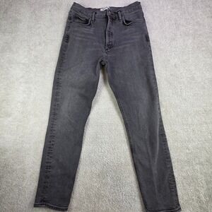 AGOLDE Nico High Rise Jeans Women's 28 Gray Straight‎ Leg Button Fly